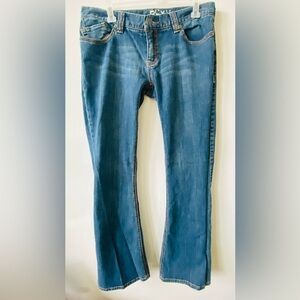 EUC Roxy Vintage women's blue denim jeans with a bootcut leg style. 12